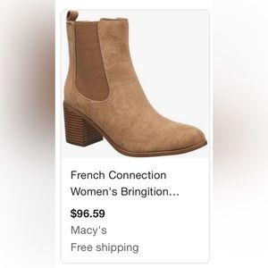 Woman’s French Connection faux suede boots